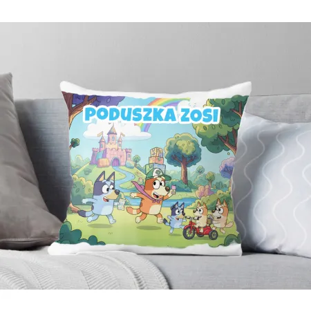 KUBEK + PODUSZKA zestaw z Bluvi i Rodzinką – Personalizowany Prezent Dla Dziecka